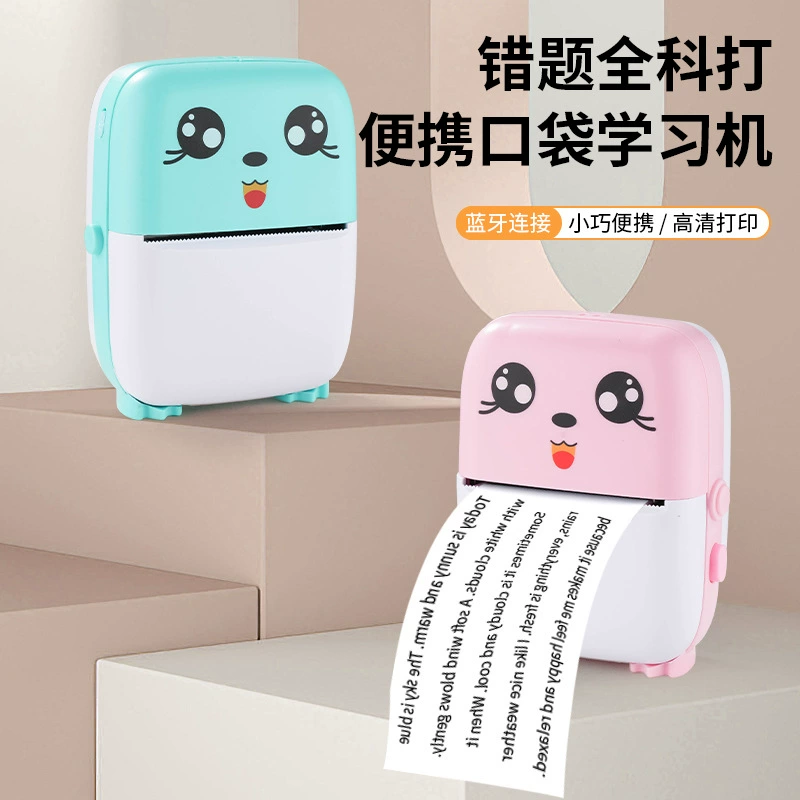 Мини-принтер этикетки Малый портативный термомашина карманные фотографии студентов неправильно