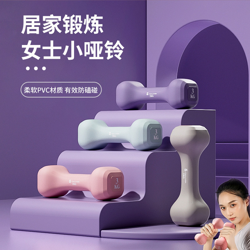 哑铃女士健身家用器材2kg儿童小重量练臂肌男士力量训练组合哑铃|undefined