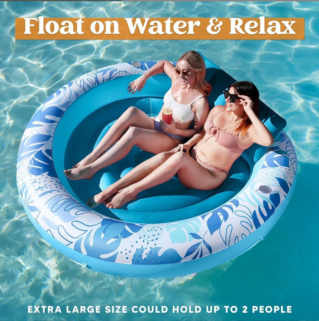 Water round aqua park for double
