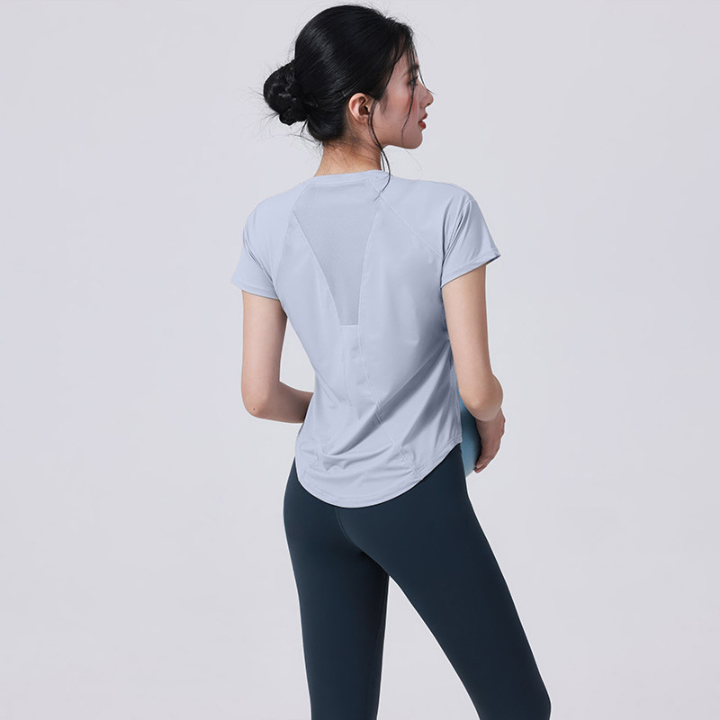 Quick-drying Sports Suit Women's Yoga Fitness Suit Loose Running Top Fitness Suit Women's_voghion.com