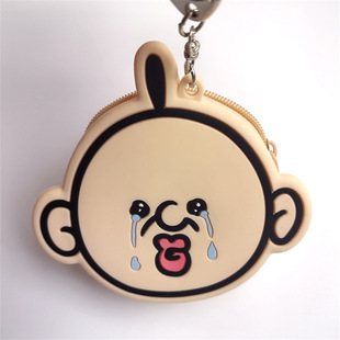 Customized Cross-Border Coin Purse Children's Silicone Zipper Bag Mini Cartoon Silicone Coin Purse