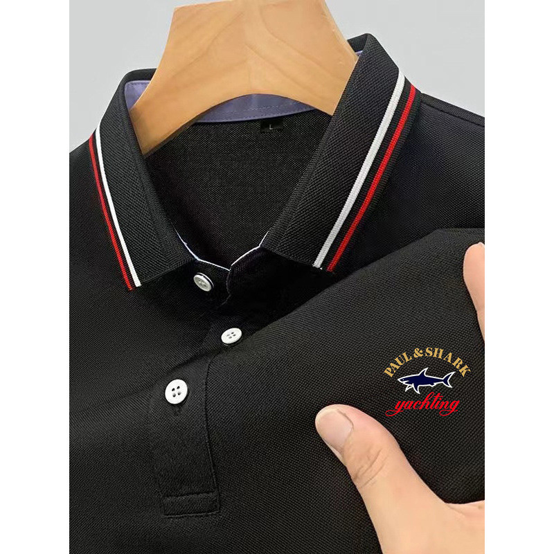 2025 Cross-Border Foreign Trade Amazon New Printed Men's Polo Shirt with Printed Logo, Fashionable Short-Sleeved Top