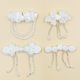 Hot Selling Chinese Style Handmade Beaded Crystal Plate Buckle Hanging Tang Suit Beaded Button Cheongsam Buckle Pipa Buckle DIY Accessories