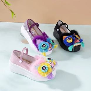 New thick-soled cloth shoes adult tiger head new national tide retro national style thick-soled women's national tide 1913-66