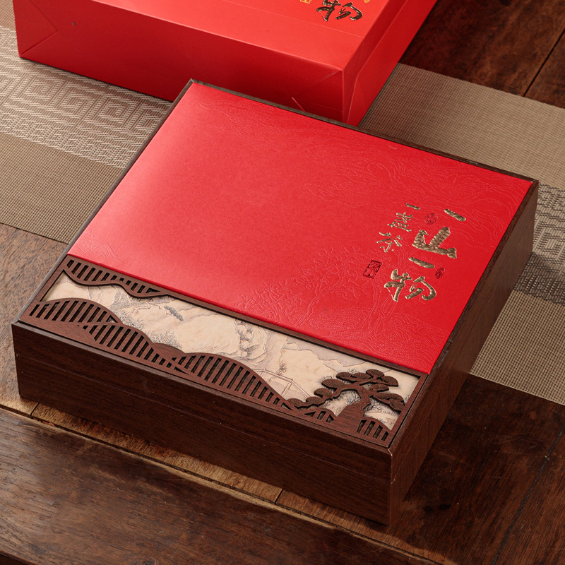 普洱茶饼收纳盒礼盒空盒单饼357克福鼎老白茶饼包装盒空礼盒批发