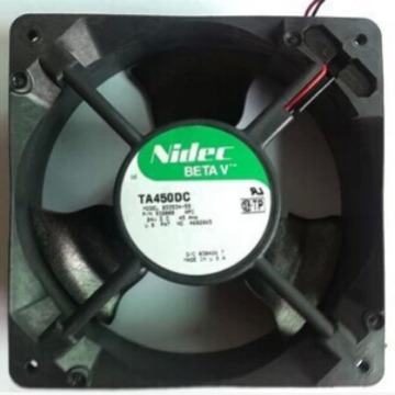 NIDEC风扇 12038 12CM 风扇 24V 变频器 风扇TA450DC B33534-33A