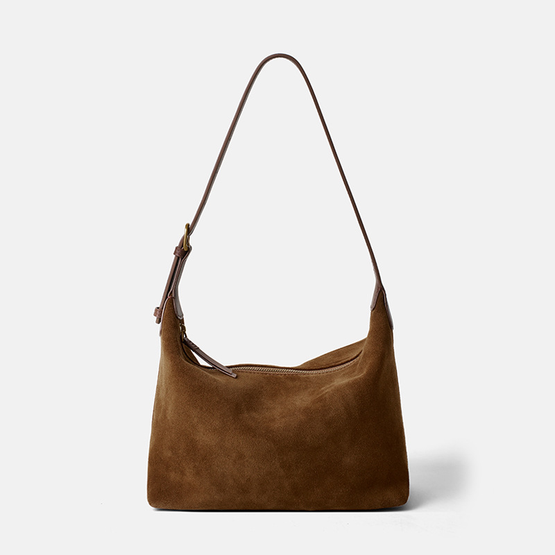 Women's Genuine Leather Crossbody Bag 2025 New Arrival Matte Cowhide Tote Bag Luxury Minimalist Casual Shoulder Bag - Thumbnail 6