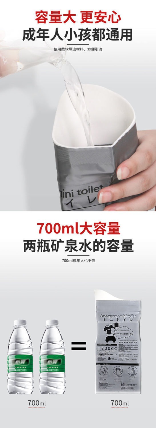 Wholesale Emergency Portable Car Urine Bags for Traffic Jams, Unisex Disposable Urination Device for Adults, Paper for Highway Traffic Jams
