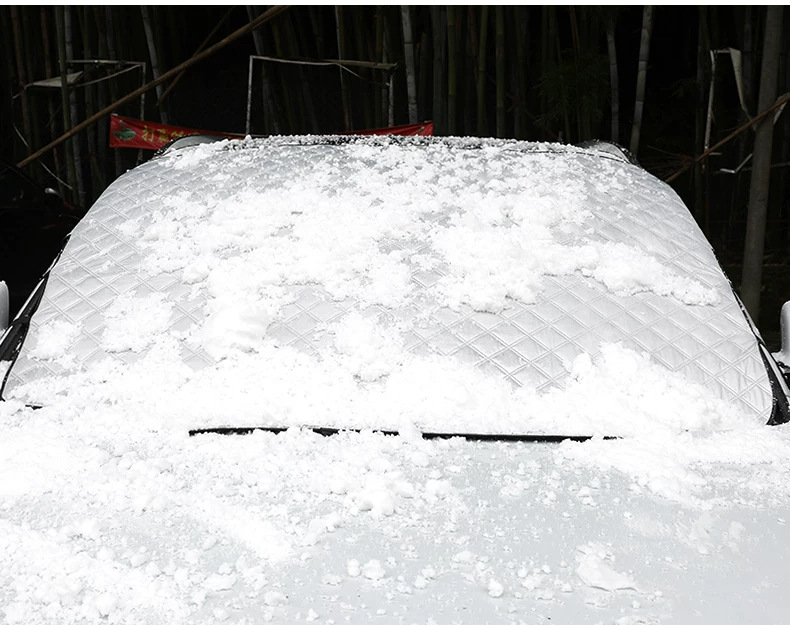 Car sunshade, sun protection, heat insulation, large-size car cover, thickened front windshield cover, snow shield, and frost protection
