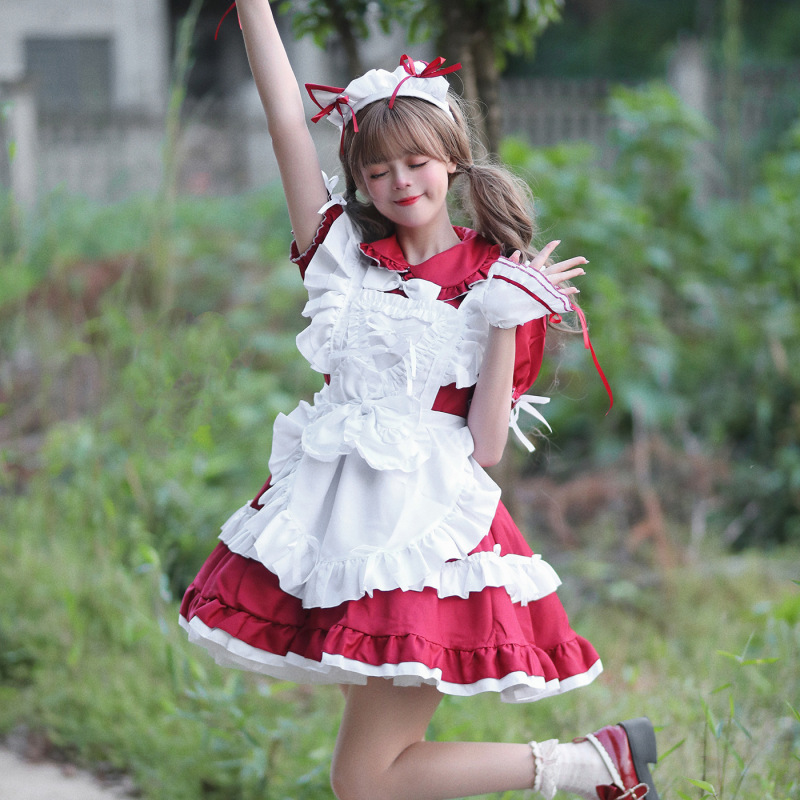 越境アマゾン日本の可愛い女の子秋葉原高級メイド服コスプレ衣装ネット有名人生放送|undefined