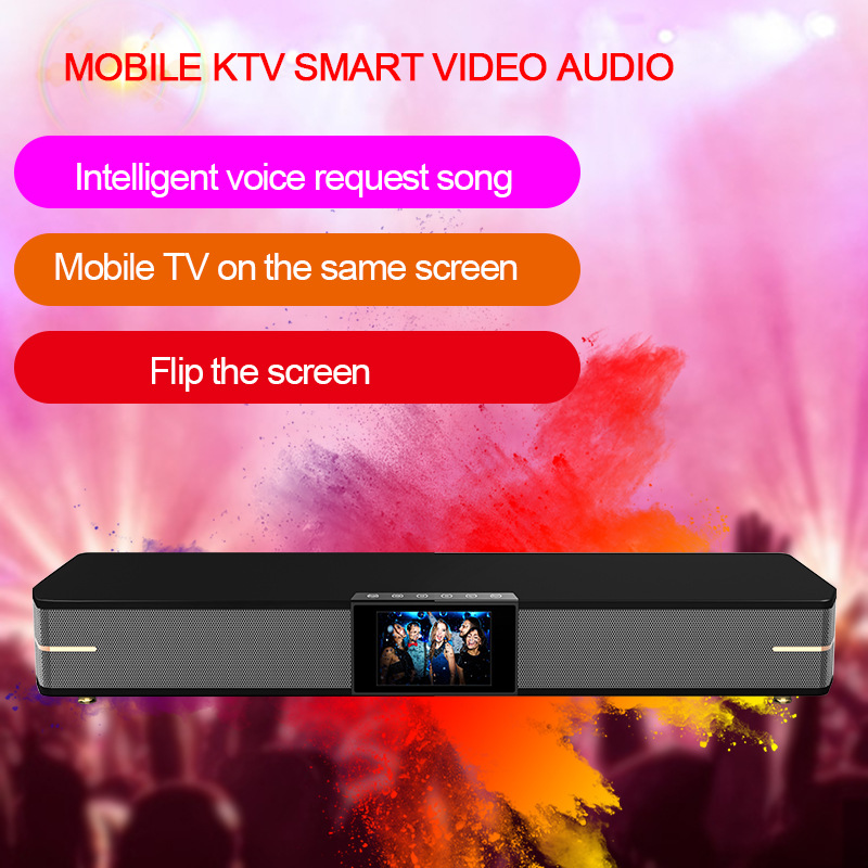 데스크톱 긴 비디오 홈 시어터 TV 컴퓨터 오디오 휴대용 야외 블루투스 스피커 코트 극장 원격 제어