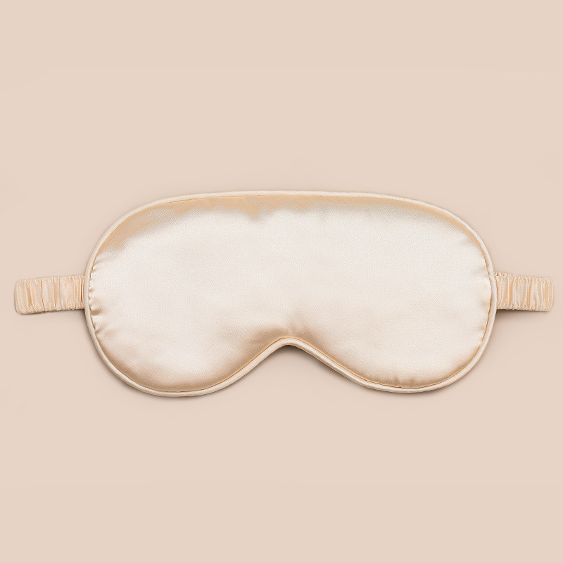 Máscara de ojo de seda artificial de doble cara máscara de ojo de sombreado de sueño transpirable Amazon multicolor regalo cubierto máscara de ojo para dormir en stock