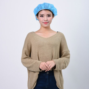 Customized Disposable Round Caps Disposable Non-Woven Hats Hair Net Caps Strip Caps Round Caps Headgear 100 Pieces