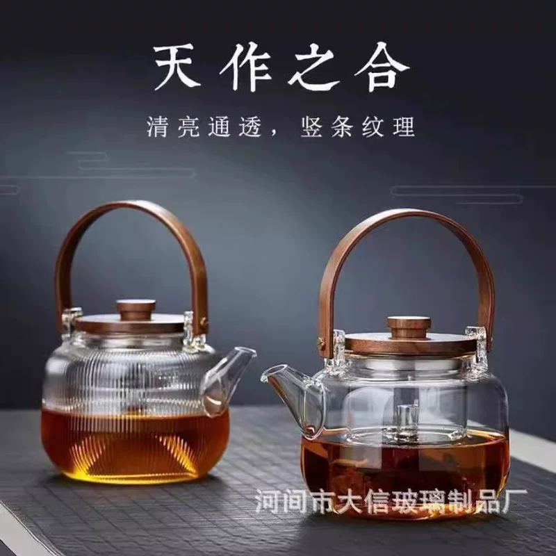 Glass teapot, tea for home use, set