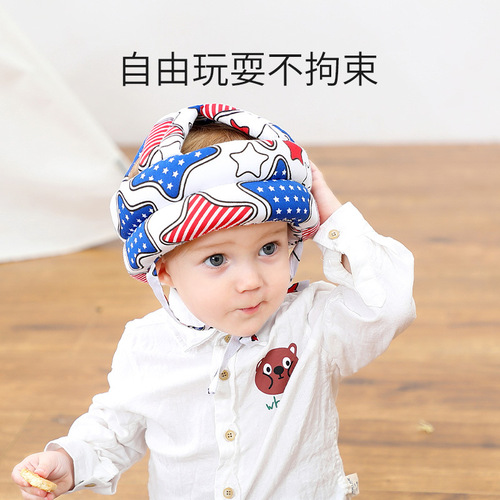 Baby Learning to Walk Anti-Collision Head Protection Hat Infant Head Protection Cushion Child Safe Walking Tencel Breathable