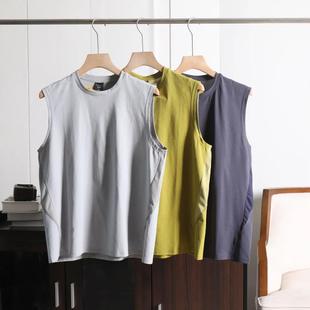[Functional Wind ~ Moisture-Absorbing and Breathable + Cold Technology] Sports Round Neck Running Fitness Quick-Drying Sweat Vest 8686