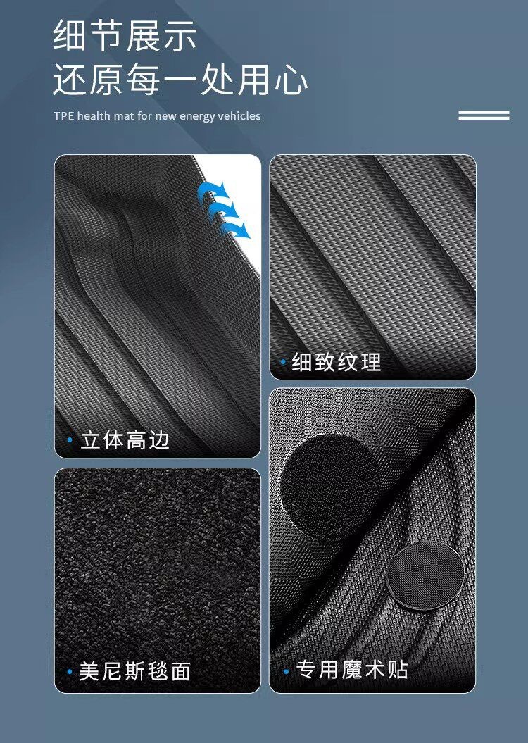 Suitable for Toyota Land Cruiser Lc200 Floor Mats Tpe Waterproof Trunk Mat Land Cruiser Car Accessories