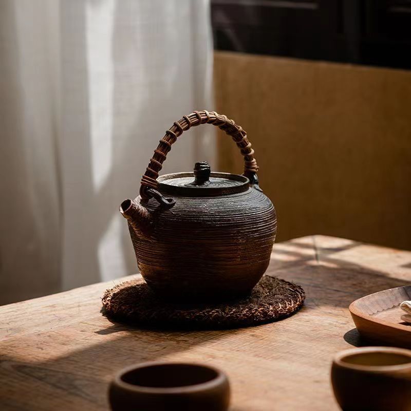 Natural de coco montaña de seda de palma de coco estera de té especial Mane estera tetera almohadilla aislante juego de té accesorios taza de té taza redonda titular de la taza