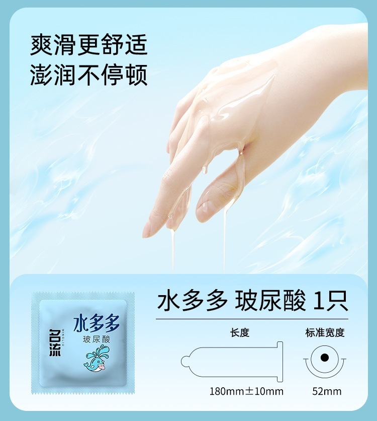 Celebrity Luiduo Magic 3-in-1 Condoms, 3-Pack, Ultra-Thin, Hyaluronic Acid, Medium — detail image 17