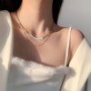 Brand chain, design necklace hip-hop style, light luxury style, trend of season, European style, simple and elegant design