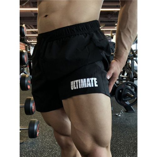 Men's American Style Athletic Shorts, 3-Way Shorts for Running, Quick-Drying Breathable Elastic Fitness Workout Versatile Shorts