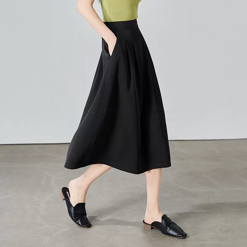 Софи 2023 Весна Новый модный тренд французское ретро с высокой талией стройнящая юбка-трапеция Женская юбка-зонтик