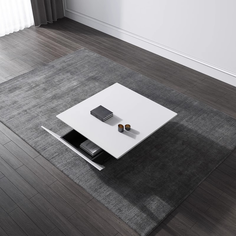 Moderno italiano simple luz de lujo TV gabinete mesa de té combinación nórdico minimalista grande y pequeño apartamento cuadrado integrado mesa de té