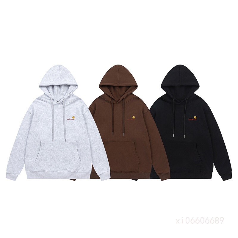 Cross-Border Foreign Trade New Outerwear Carhartt Embroidered Letter Thin Hooded Sweatshirt Loose Casual Versatile Hoodie Trendy