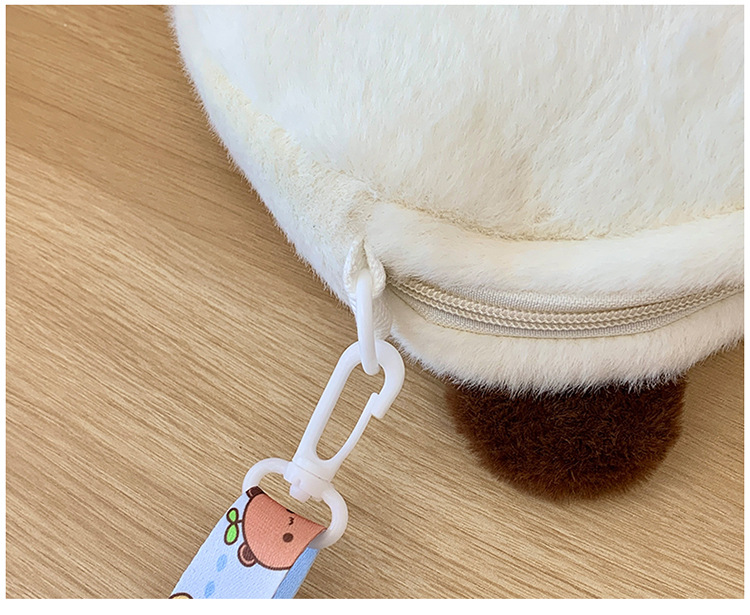 Korean version cute plush bear single-shoulder bag 2024 New style soft and sweet girl toy bag coin purse single-shoulder crossbody bag Application Scenario