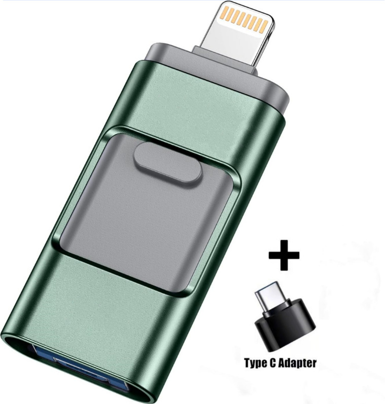 Disco flash del usb del teléfono móvil tres-en-un disco flash del usb para el ordenador androide 1t del iPhone de la manzana