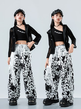 少儿爵士舞服装女童表演出服jazz儿童街舞走秀潮服拉丁舞蹈练功服