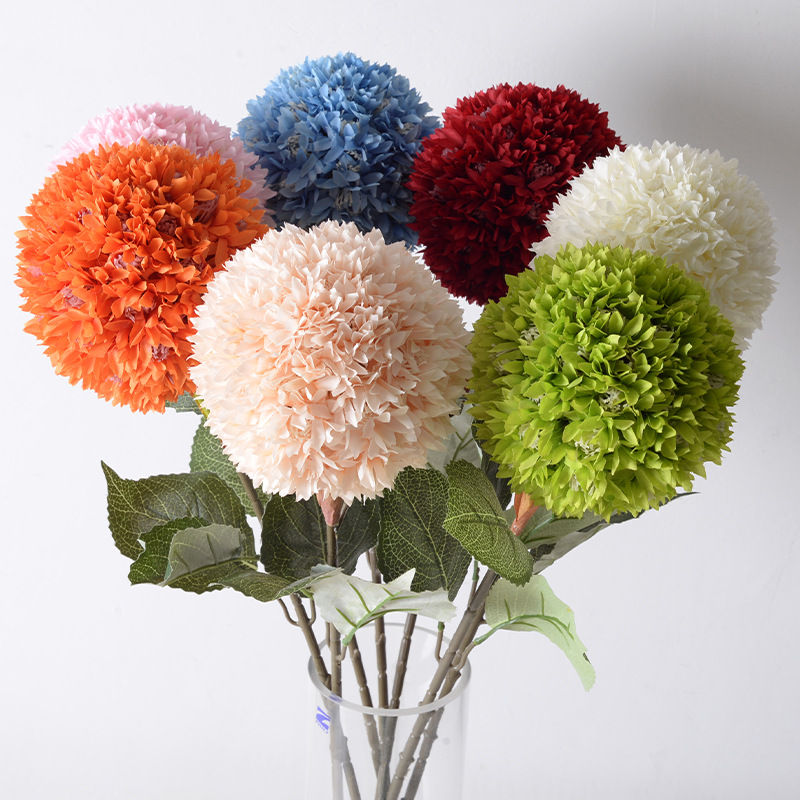 Simulación Roma Hortensia boda carretera plomo Hortensia flor decorativa columna tabla flor etapa diseño boda fotografía apoyos al por mayor