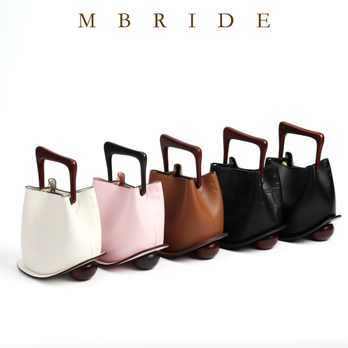  New Imported Calfskin Genuine Leather Women's Bag High-end Commute Vegetable Basket Bag Large Capacity Commute Tote Bucket Bag