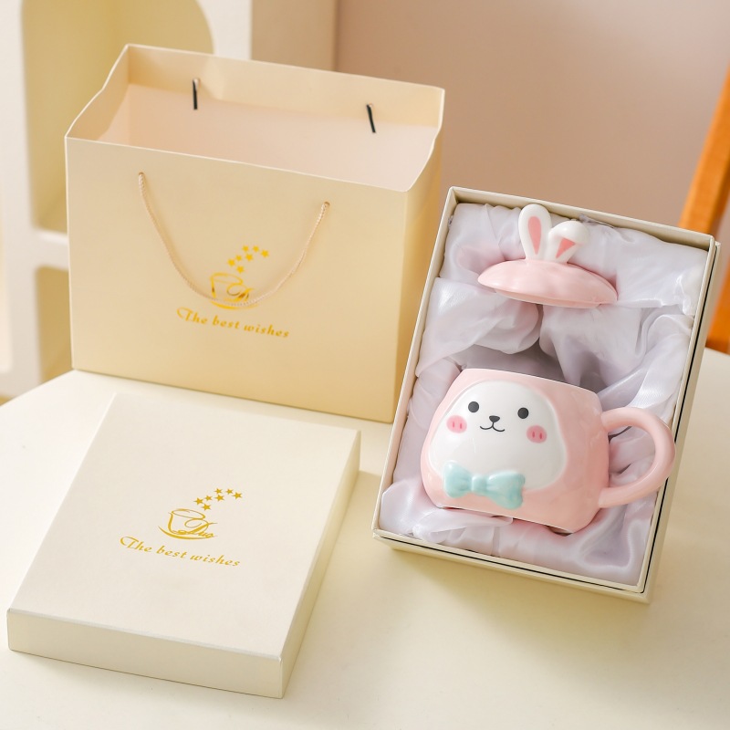 Tazas de dibujos animados creativos tazas de cerámica tazas de agua tazas de copas de copas de bebidas de niños regalos regalos al por mayor