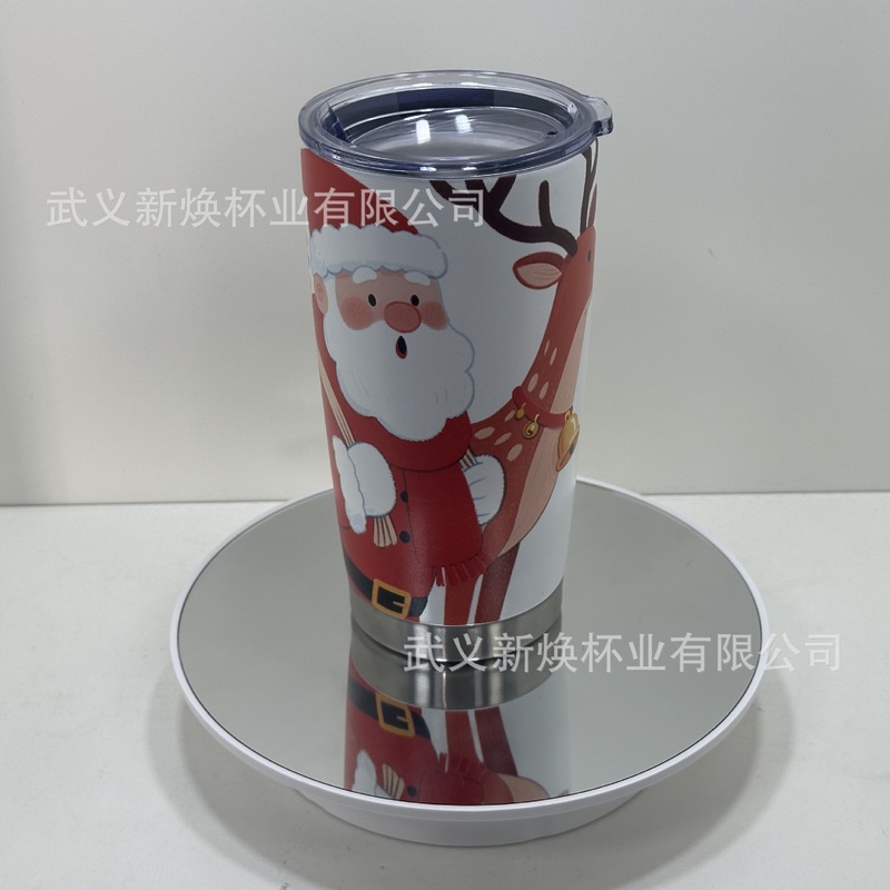 クロスボーダークリスマス特別な 40 オンス車二層ステンレス鋼車断熱カップアイスカップストロー卸売|undefined