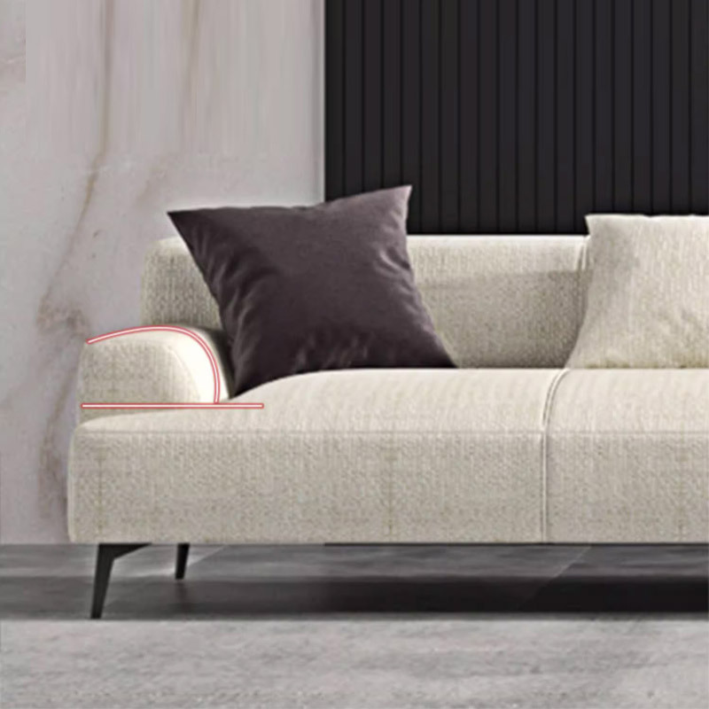 De alta calidad de color beige blanco gris cinturón blanco imperial concubina asiento sofá tela encantador viento tofu bloque cuadrado sala de estar sofá de madera maciza