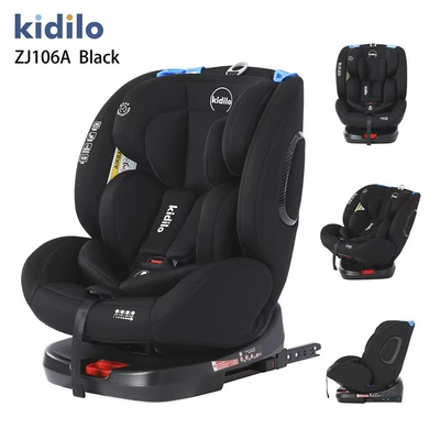 Kidilo Car Safety Seat Kids Seat Baby Infant Car Seat 0-6 Years Old Newborn (Car child safety seat) - black