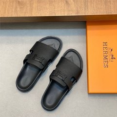 欧洲站2025二舅拖鞋潮牌凉鞋新款夏季真皮厚底休闲平底一字拖鞋男