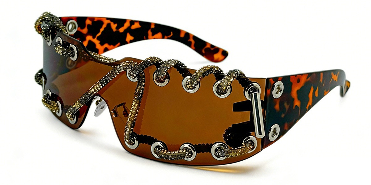 Cyberpunk Y2k Frameless Punk Sunglasses With Metal Rivet Details_voghion.com