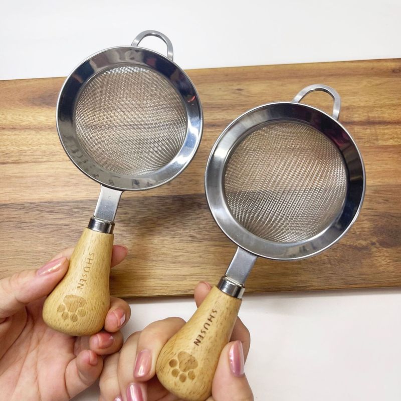 打蛋器 蛋清分离器 压泥器 不锈钢厨房迷你小厨具 橡胶木柄8件套|undefined
