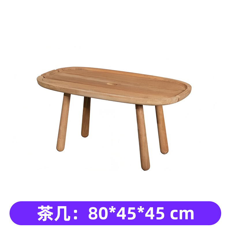 Sofá de madera maciza al aire libre Villa patio jardín impermeable silla de caña ocio muebles balcón sofá creativo