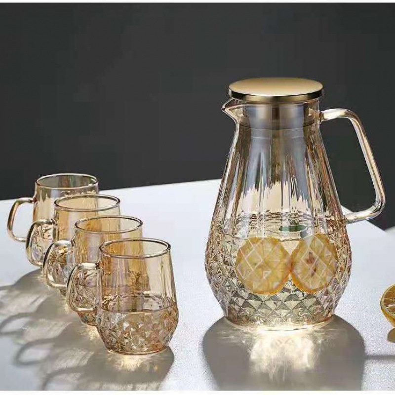 앰버 다이아몬드 냄비 1500ml 냄비 + 6컵