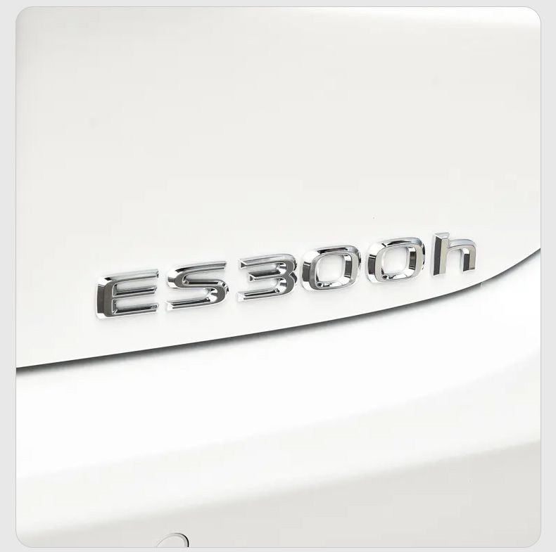 Suitable for Lexus ES260 ES200 car emblem, 300h modification, ES260 rear emblem decoration, metal letter stickers