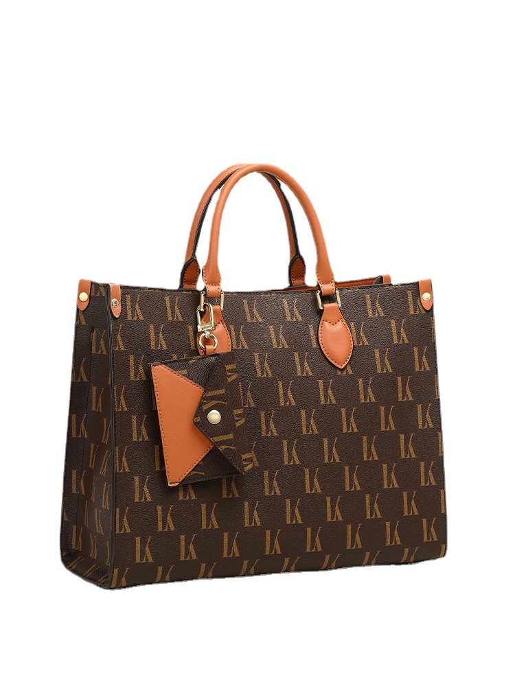 Hong Kong Echtes Leder 2023 Neue Mode Vielseitige Große Kapazität Gedruckt Handtasche frauen Tote Big Bag_voghion.com