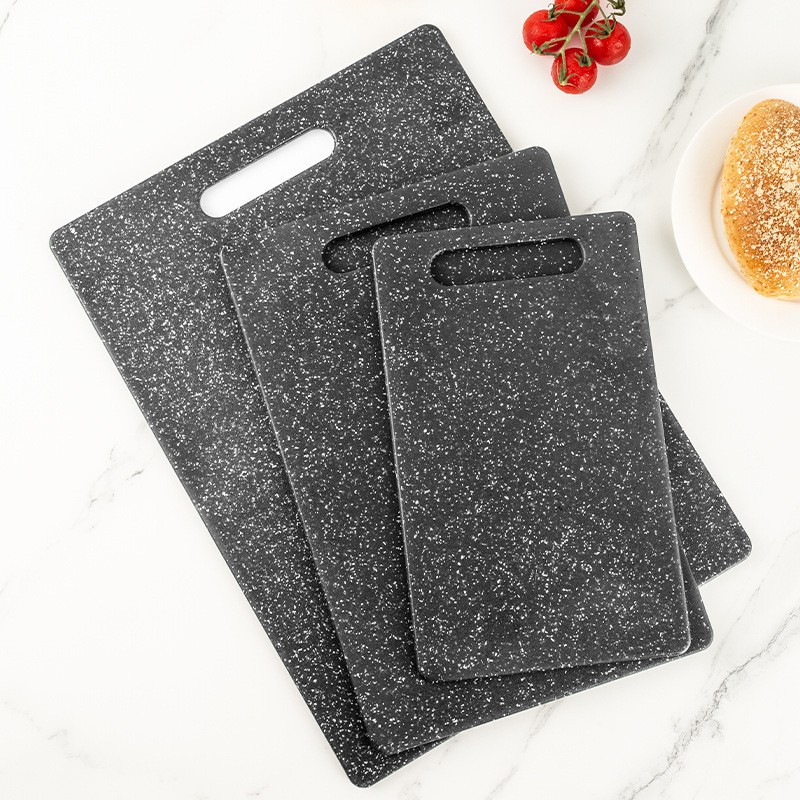 Juego de tres tablas de cortar transfronterizas de material PP, utensilios de cocina, tabla de cortar multifuncional engrosada