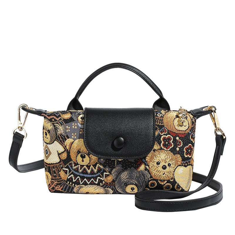 small bag women's bag Korean version ins style canvas bag trendy versatile women's shoulder messenger bag_voghion.com