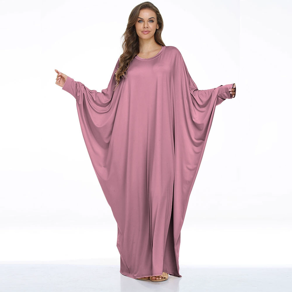 Платье кафтan plus size, единый размер свободного кроя с шарфом, в нескольких цветах
