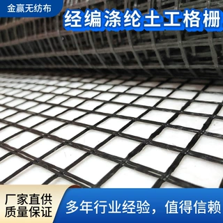 厂家直供经编涤纶土工格栅市政道路机场路基用 经编涤纶土工格栅
