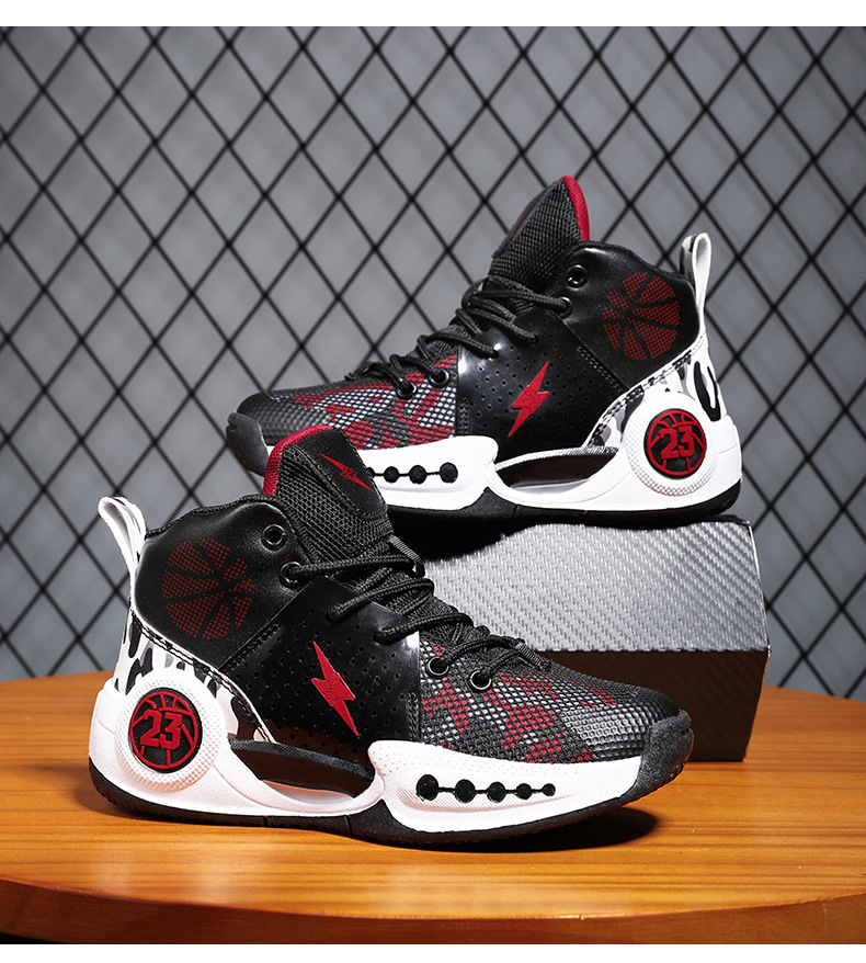 Basketball shoes men's blitz 8 sports children's summer breathable shock-absorbing wear-resistant big children's actual combat shoes_voghion.com