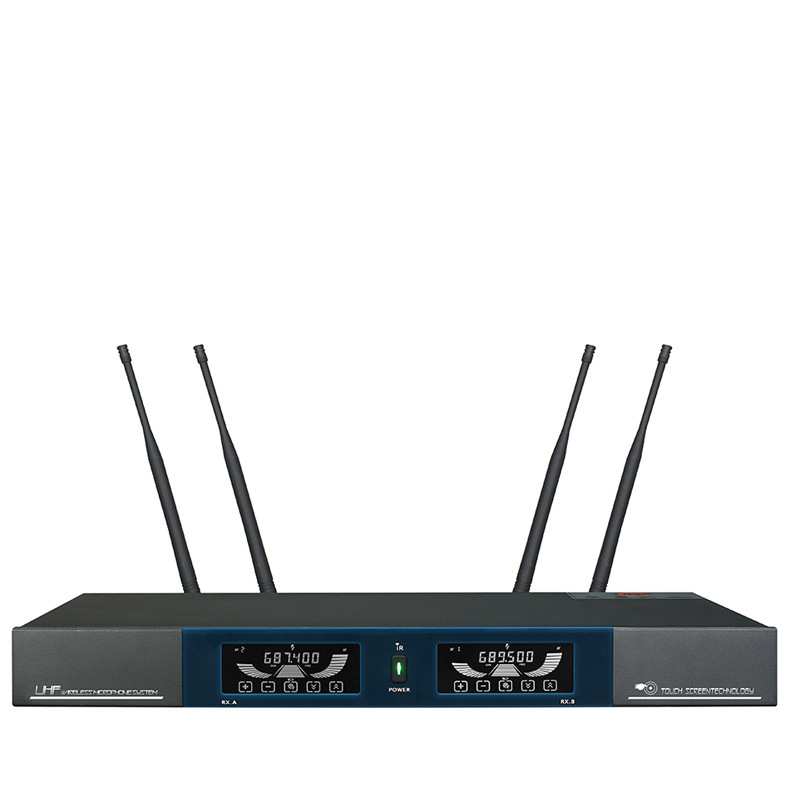 真分集无线手持话筒一拖二触屏户外主持演出无线麦克风